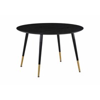 Eettafel - James - 115 cm - Zwart/Goud - Jörn