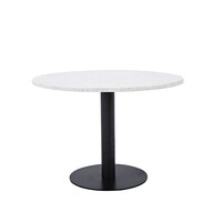 Eettafel - Ingvar - 106 cm - Wit - Terrazzo - Jörn