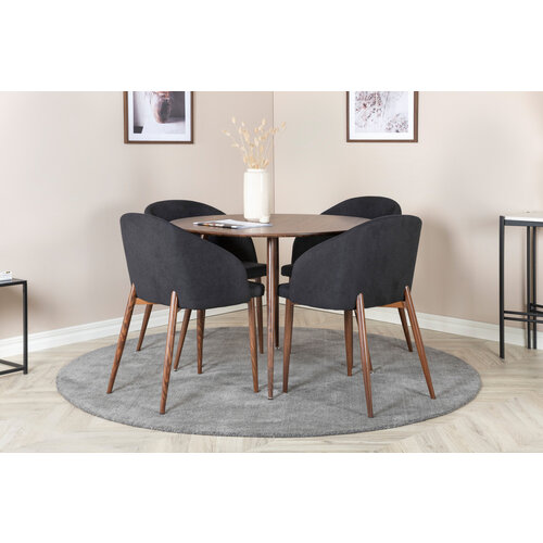 Jörn Eettafel - Lana - 100 cm - Walnoot - Fineer - Jörn