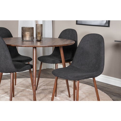 Jörn Eettafel - Lana - 100 cm - Walnoot - Fineer - Jörn