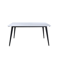 Eettafel - Bjorn - 150x90 cm - Wit - Uitschuifbaar - Jörn