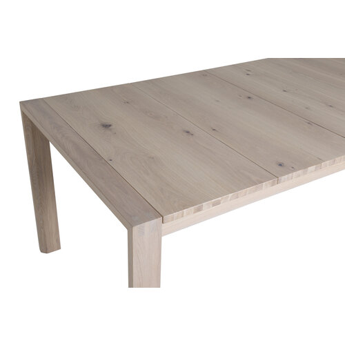 Jörn Uitschuifbare Eettafel - Lena - 170x95 cm - Eiken - Whitewash - Jörn