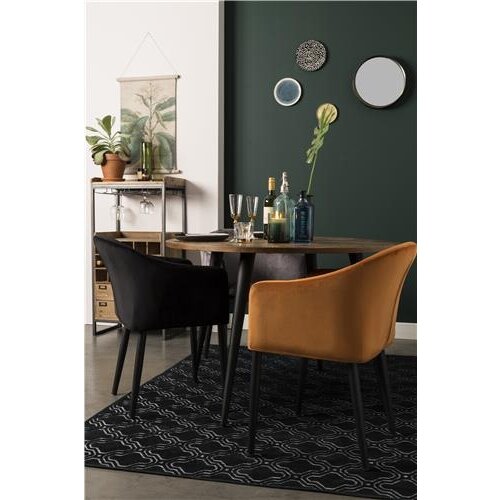 House of Rebels Eetkamerstoel - Bram - Oranje - Fluweel - House of Rebels