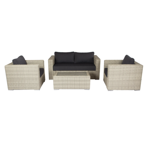 The Outsider Stoel-Bank Loungeset - Matino - Wicker - Grijs - The Outsider