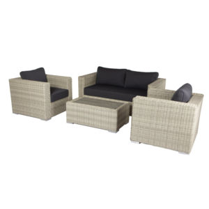 The Outsider Stoel-Bank Loungeset - Matino - Wicker - Grijs - The Outsider