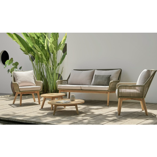 The Outsider Stoel-bank Loungeset - Padua - Acacia - Rope - Olijf Groen - The Outsider