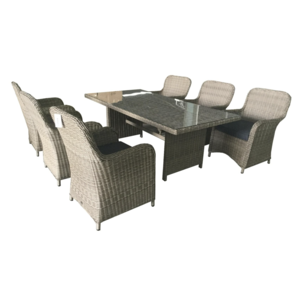 The Outsider Dining Set - Toulouse - Wicker - Brown - The Outsider