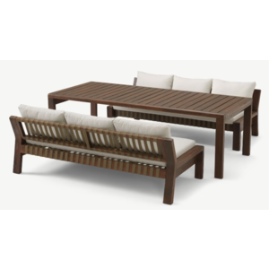 The Outsider Lounge Dining Set - Zambra - Wit - Acacia - The Outsider