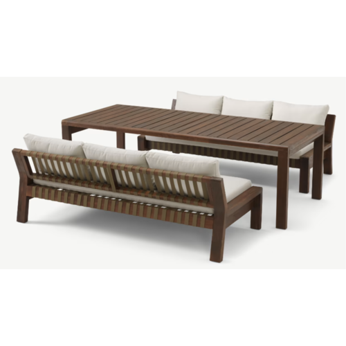 The Outsider Lounge Dining Set - Zambra - Wit - Acacia - The Outsider