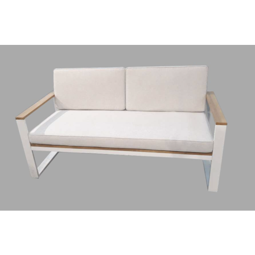 The Outsider Lounge Bench - Melton - Aluminium - Acacia - The Outsider