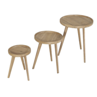 Bijzettafel - San Jose - Rond - Acaciahout- The Outsider