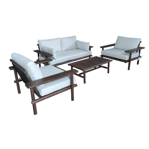 The Outsider Stoel-Bank Loungeset - Laruna - Acacia - Wit - The Outsider