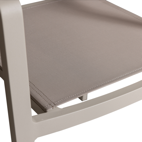 Exotan Fowl - Eetstoel - Aluminium  - Textileen - Zand - Exotan