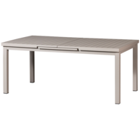 Mobile - Uitschuifbare Tafel - Aluminium - Zand - 240x100/180x100cm - Exotan