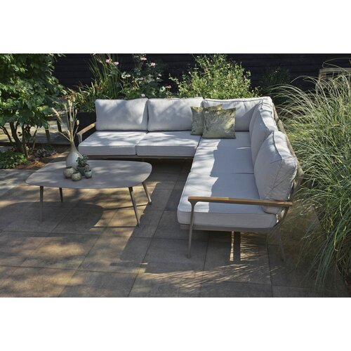 Exotan Orlando - Hoek Loungeset - Aluminium - Teak - Exotan