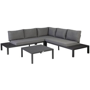 Exotan Hoek Loungeset - La Vida - Lichtgrijs - Aluminium - Exotan