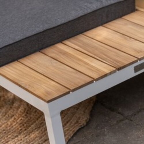 Exotan Hoek Loungeset - La Vida - Teak Wit - Aluminium - Exotan