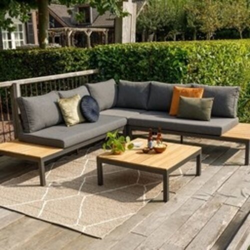 Exotan Hoek Loungeset - La Vida - Antraciet - Aluminium - Exotan