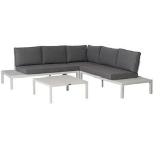 Exotan Hoek Loungeset - La Vida - Wit - Aluminium - Exotan