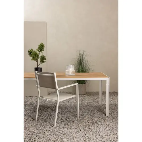 The Outsider Tuintafel - Maeve - 205x90 cm - Polywood - Wit - Houtlook - The Outsider