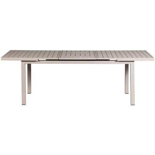 Exotan Mobile - Uitschuifbare Tafel - Aluminium - Zand - 240x100/180x100cm - Exotan