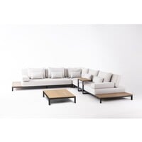 Hoek Loungeset - Maui - Datho Outdoor - Smoke Grey