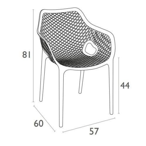 Siesta  Tuinstoel - Air XL - Avocado Groen - Siesta