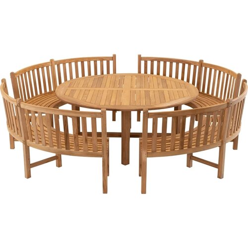 Lesli Living  Tuinbank - Round - Teak - Lesli Living