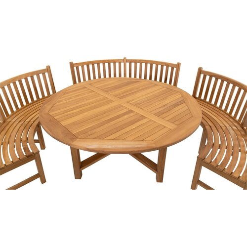 Garden Interiors Ronde Tuinbank - Teak - Rond 200cm