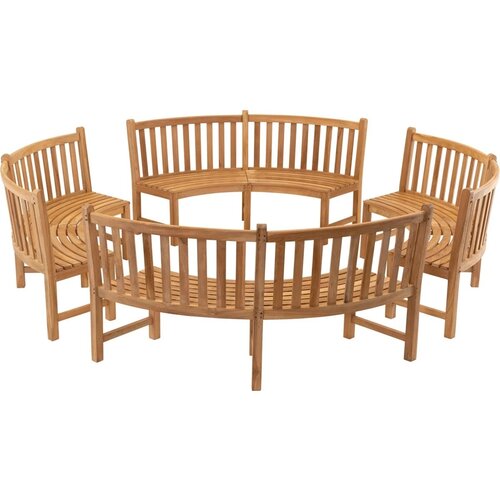 Lesli Living  Tuinbank - Round - Teak - Lesli Living