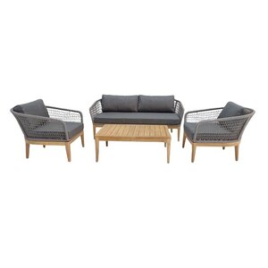 The Outsider Stoel-bank Loungeset - Palolo - Acacia - Antraciet - The Outsider