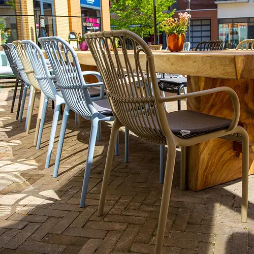 The Outsider Tuinstoel - Rattie - Beige- The Outsider - Multipack van 2