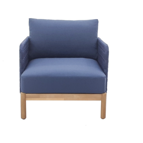 Baratti Stoel-Bank loungeset - Kolbe  - 3-delig - Navy Blue - Baratti