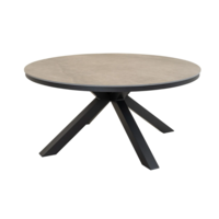 Ronde Tuintafel Davos - Ø158 cm - Keramisch Glas - Lesli Living