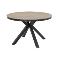 Ronde Tuintafel Davos - Ø118 cm - Keramisch Glas - Lesli Living