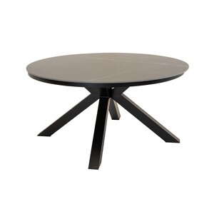 Lesli Living  Ronde Tuintafel Portoro - Ø158 cm - Keramisch Glas - Lesli Living