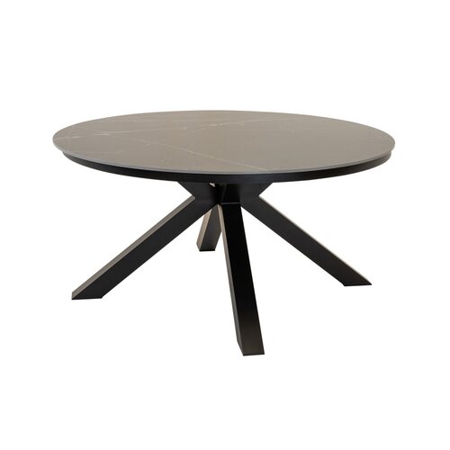 Lesli Living  Ronde Tuintafel Portoro - Ø158 cm - Keramisch Glas - Lesli Living