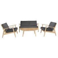 Stoel-Bank Loungeset - Narvik - Acacia - Grijs - The Outsider