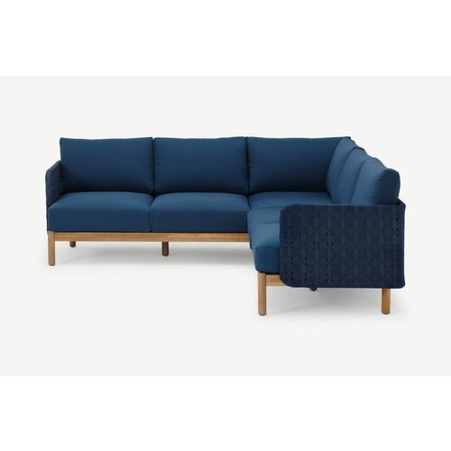 The Outsider Hoek Loungeset - Kolbe - Acacia/Rope - Navy Blue - The Outsider The Outsider Hoek Loungeset - Kolbe - Acacia/Rope - Navy Blue - The Outsider