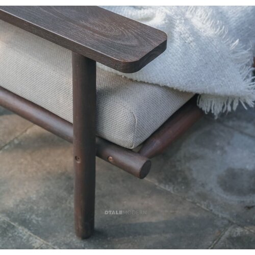 The Outsider Hoek Loungeset - Laruna - Acaciahout - Vintage Bruin /  Wit - The Outsider