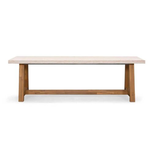 The Outsider Dining Tuintafel - Veltis - Marmer Travertin Look - 250 cm - The Outsider