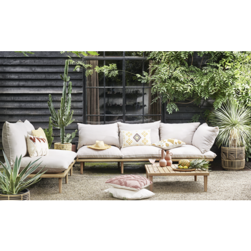 The Outsider Hoek Loungeset - Phoenix - Acaciahout - Off White - The Outsider The Outsider Hoek Loungeset - Phoenix - Acaciahout - Off White - The Outsider