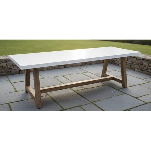 The Outsider Dining Tuintafel - Veltis - Marmer Travertin Look - 250 cm - The Outsider The Outsider Dining Tuintafel - Veltis - Marmer Travertin Look - 250 cm - The Outsider