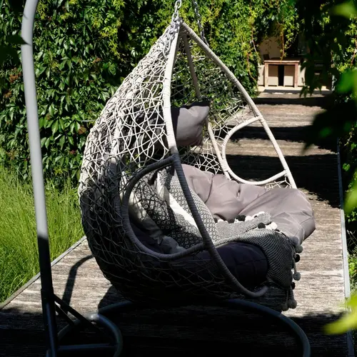 Lesli Living  Hangstoel - Close - Grizzly - Lesli Living