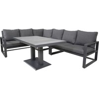 Hoek Loungeset - Pina Colada - Negro - Antraciet - Lesli Living