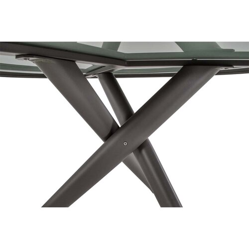 Lesli Living  Ronde Tuintafel - ø120cm - Mojito - Donkergrijs - Keramiek - Lesli Living