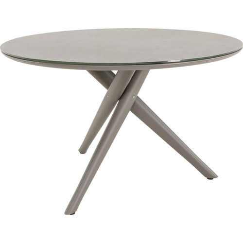 Lesli Living  Ronde Tuintafel - ø120cm - Mojito - Donkergrijs - Keramiek - Lesli Living