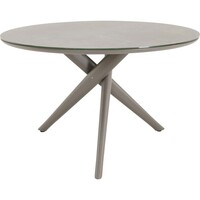 Ronde Tuintafel - ø120cm - Mojito - Donkergrijs - Keramiek - Lesli Living