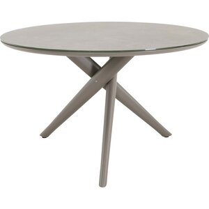 Lesli Living  Ronde Tuintafel - ø120cm - Mojito - Donkergrijs - Keramiek - Lesli Living