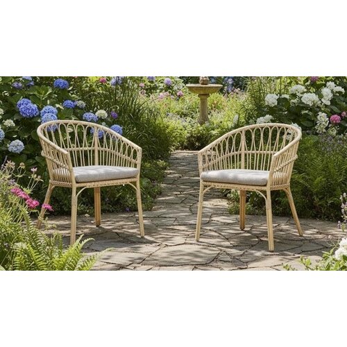 The Outsider Stapelbare Dining Tuinstoel - Lenco - Bamboo Look - Wicker - The Outsider
